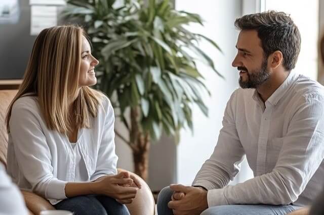 Unterstützung in der Erziehungsberatung Vater sucht sich Hilfe in der Erziehungsberatung